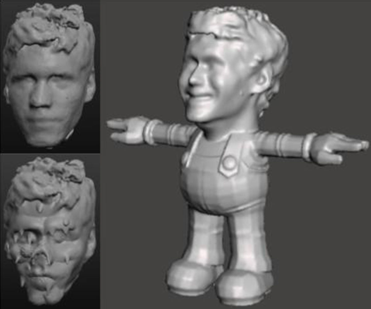 digital fabrication graphic of a man