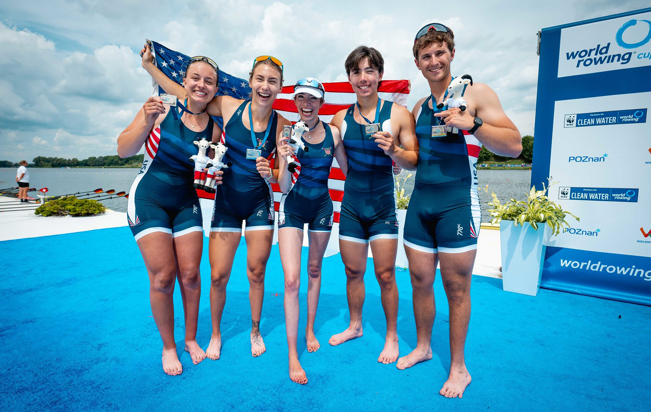 Image of Gemma Wollenschlaeger at the World Rowing Cup III in Pozna , Poland.