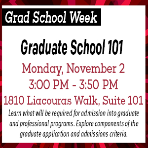 Grad School 101; Monday, November 2