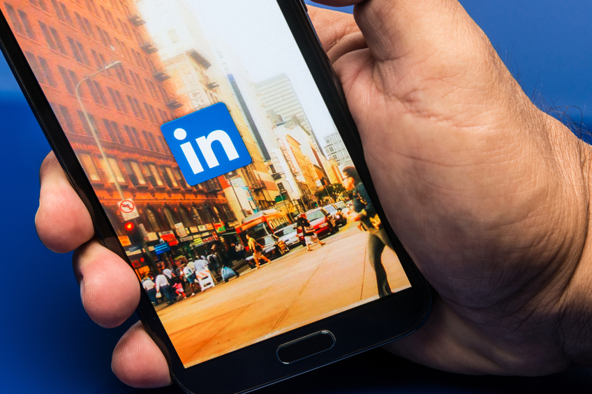 Linkedin App in a phone
