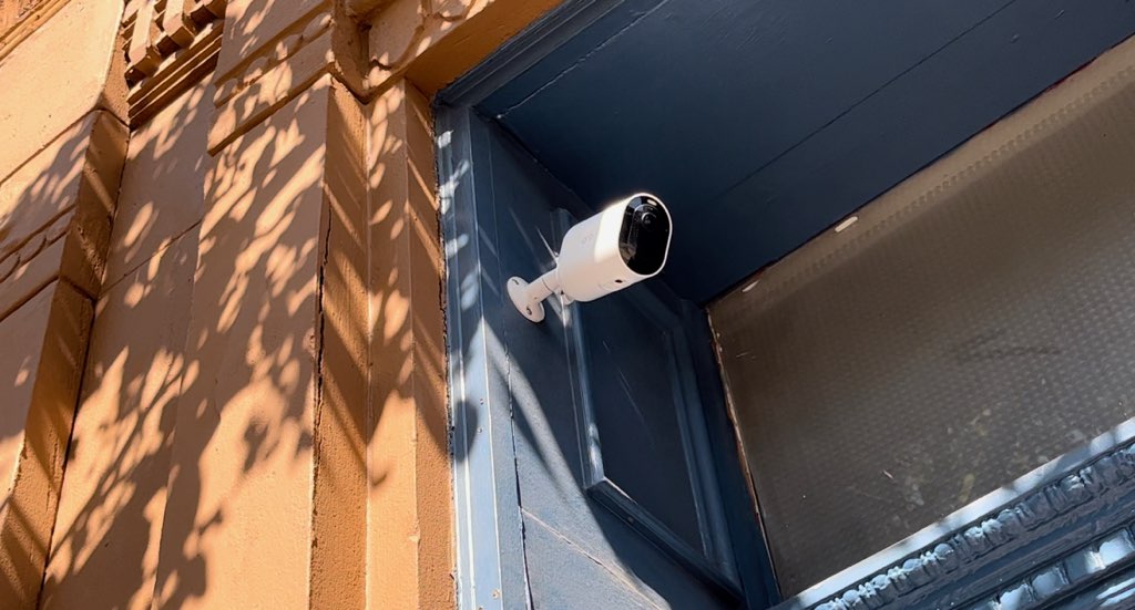 An image of a security camera pictured.
