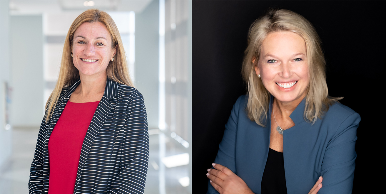 Image of Sheri Lambert and Amy Lavin, faculty at Temple s Fox business school.