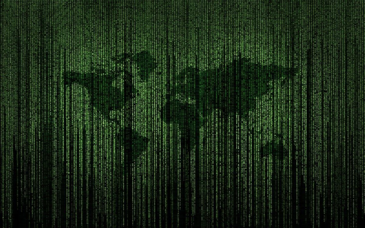 Digital map of Earth