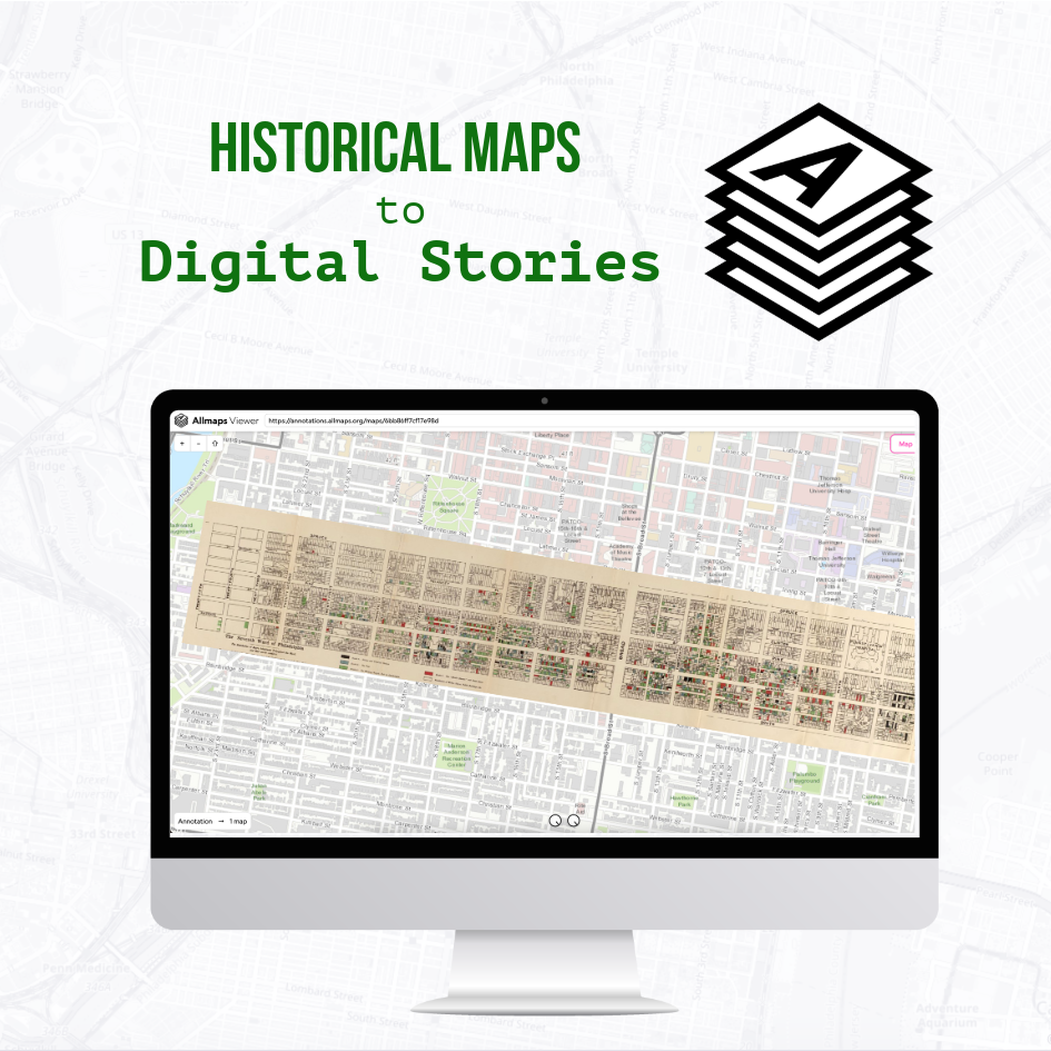 Historical map overlaid on a modern map.