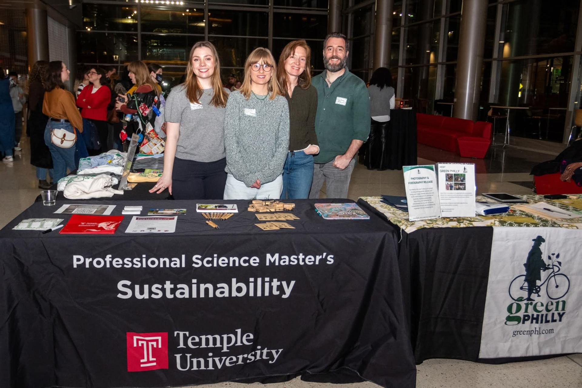 PSM in Sustainability Team tabling on campus