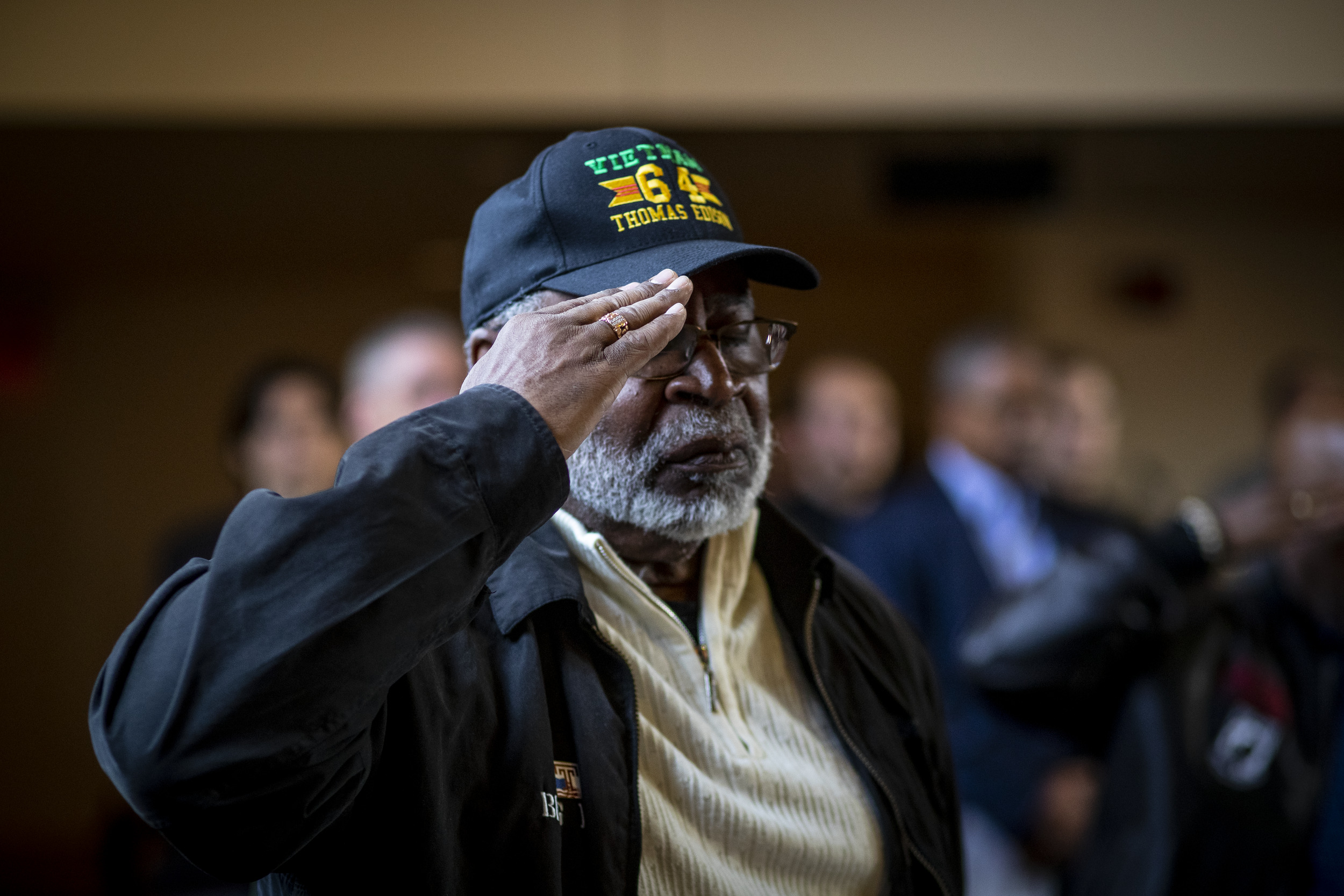 veteran saluting