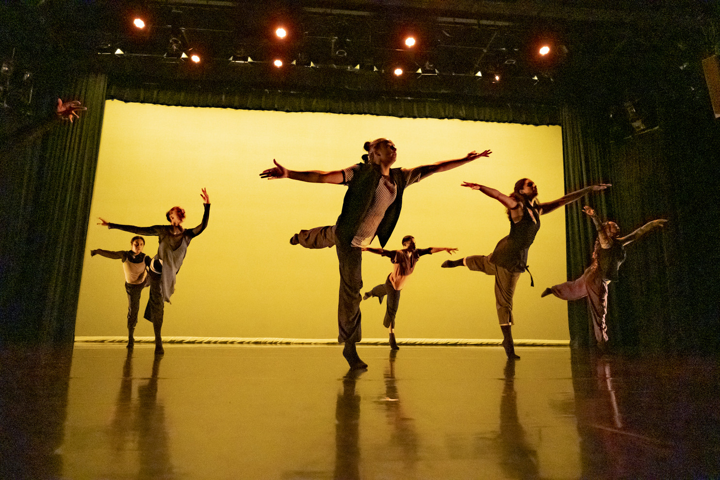Photo of Temple dance students on stage