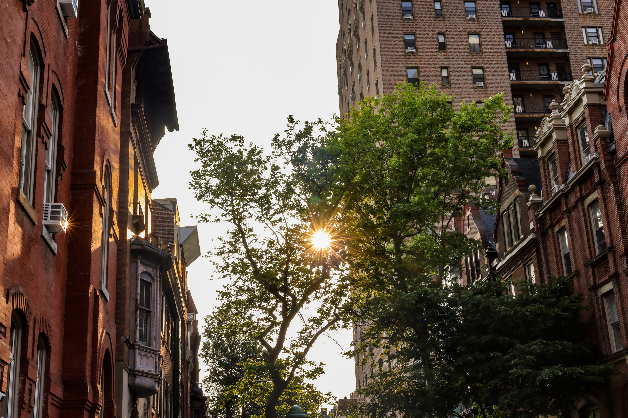 Apartment buildings are pictured in North Philadelphia