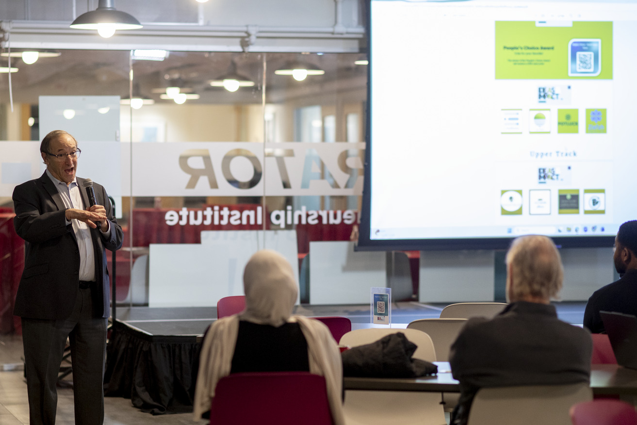 Image of Alan Kerzner at the Ideas &amp; Impact Challenge.