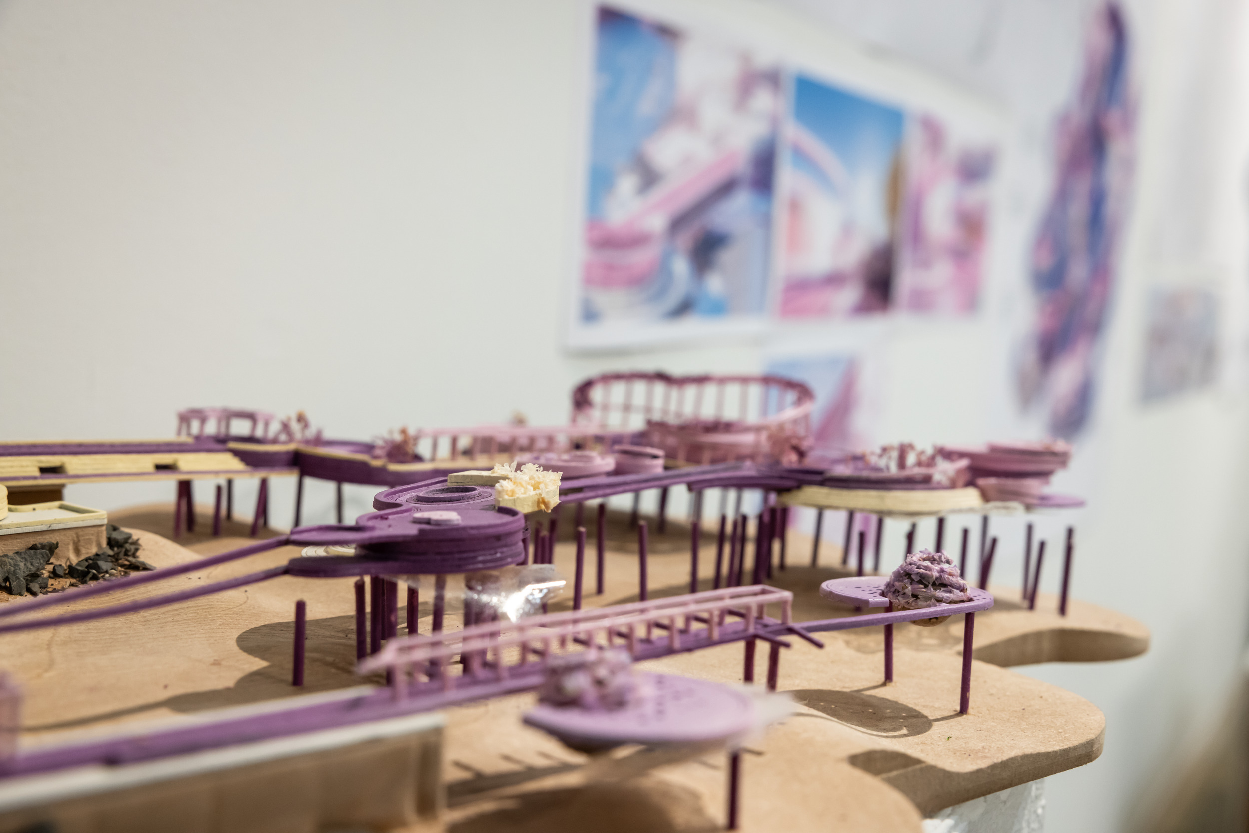 architecture model on review during the college fair