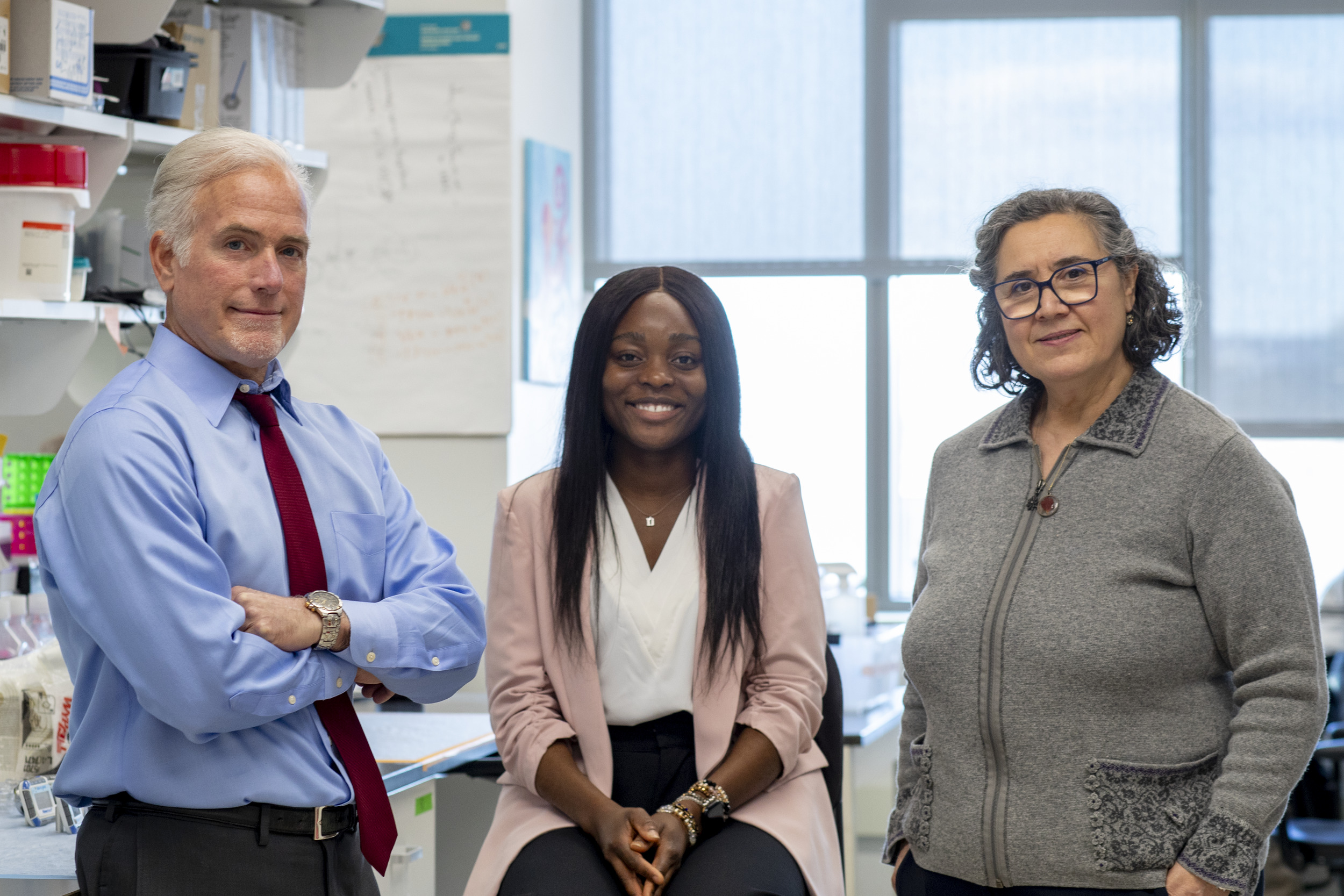 Scott Rawls pictured with Sonita Wiah and Saadet Inan.