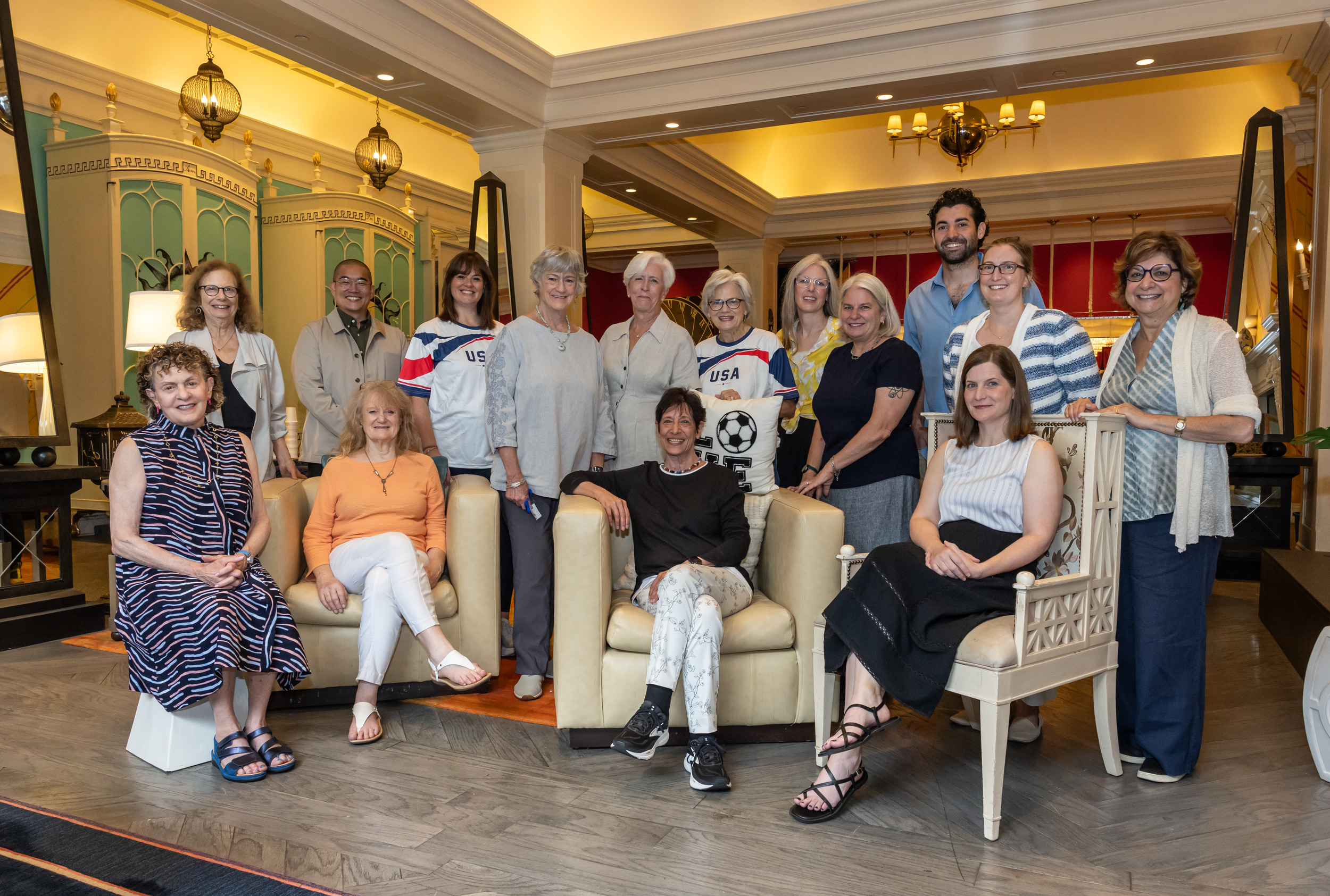 Kathy Hirsh-Pasek, center, and research collaborators are part of a multi-institutional team working alongside educators to study and refine Active Playful Learning for use in elementary classrooms.