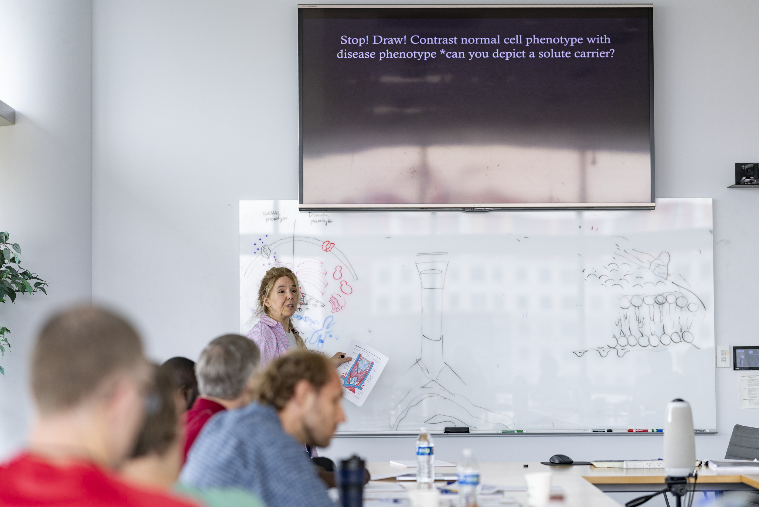 Image of Caryn Babaian leading the workshop.