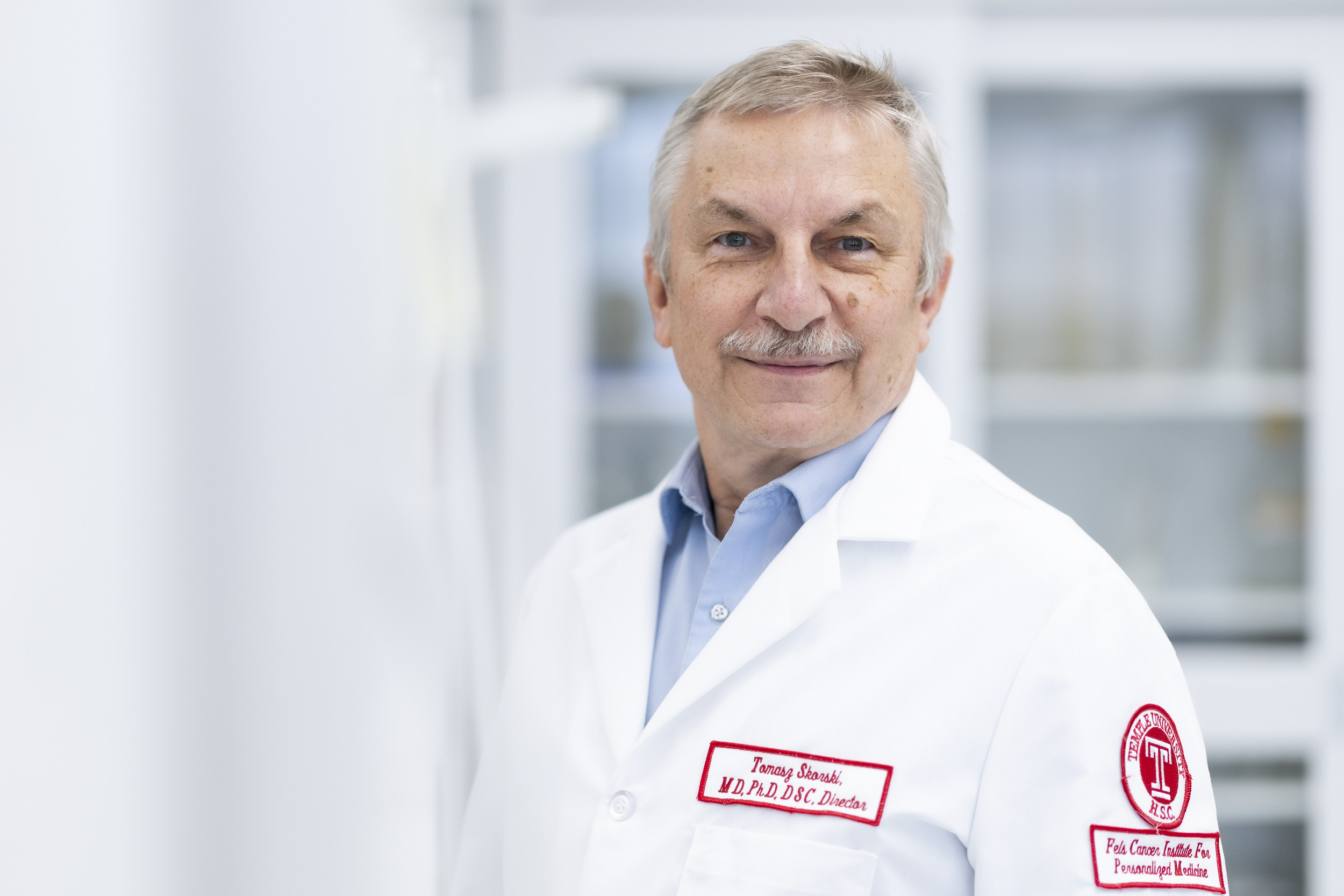 Temple researcher Tomasz Skorski is pictured in his lab at the Fels Cancer Institute for Personalized Medicine at the Lewis Katz School of Medicine