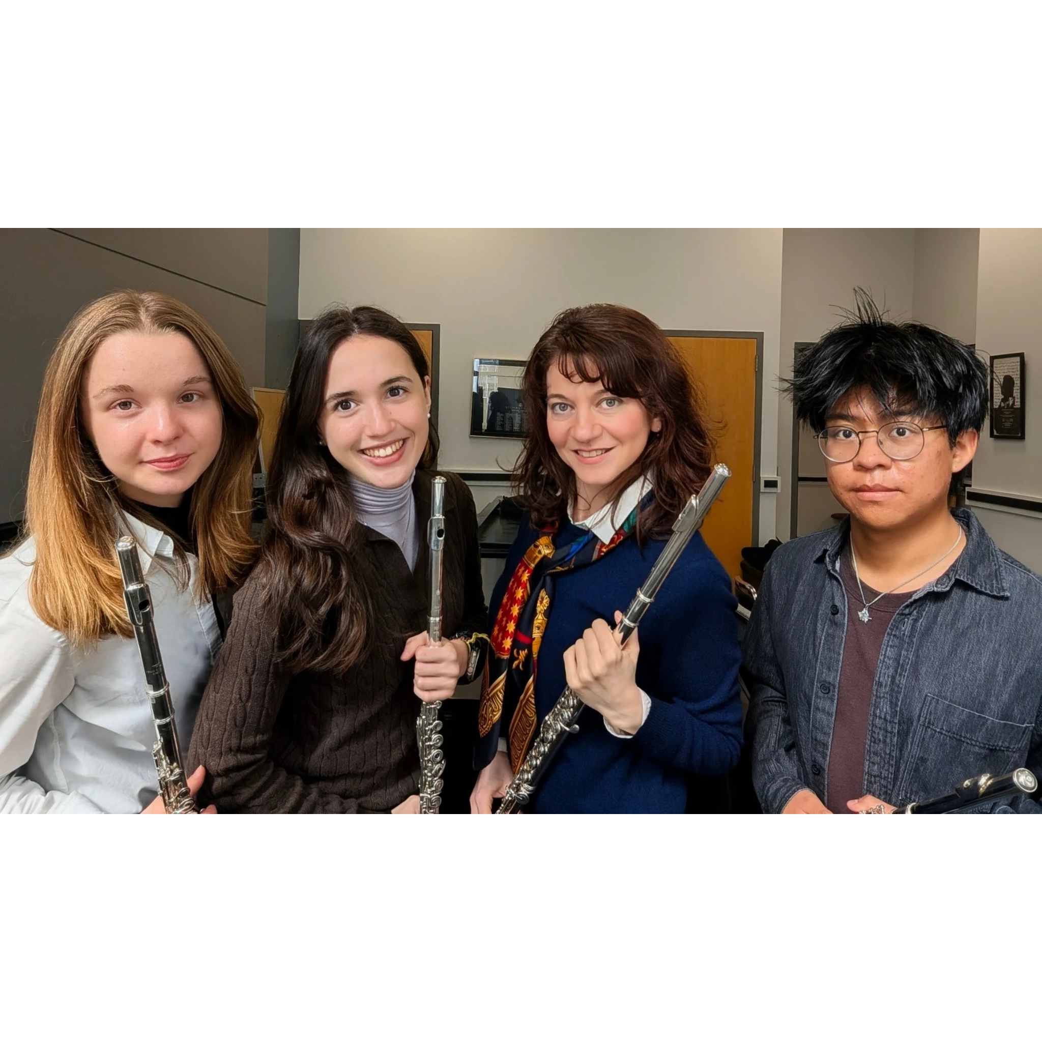 Flûtes en vacances ensemble