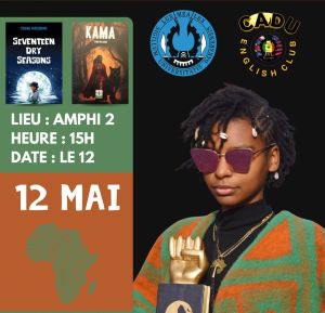 image of Tamu Mazama and her book cover