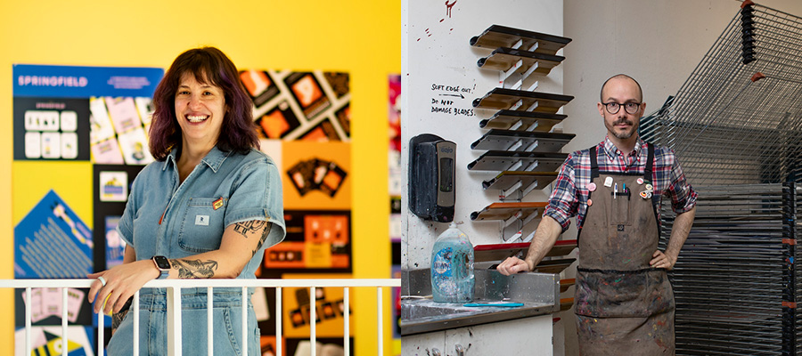 Abby Guido (left) and Amze Emons (right).