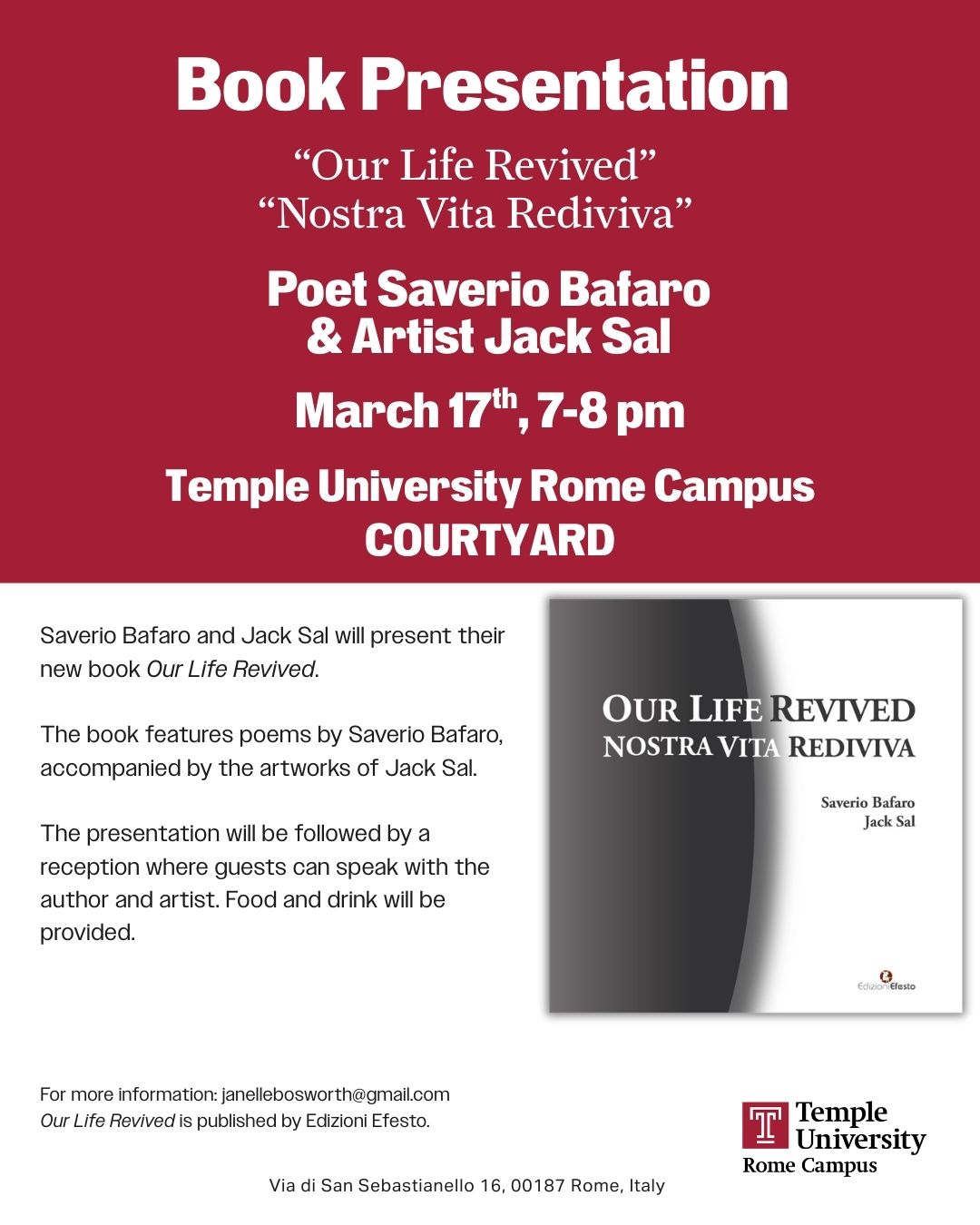 Book Presentation: "Our Life Revived"