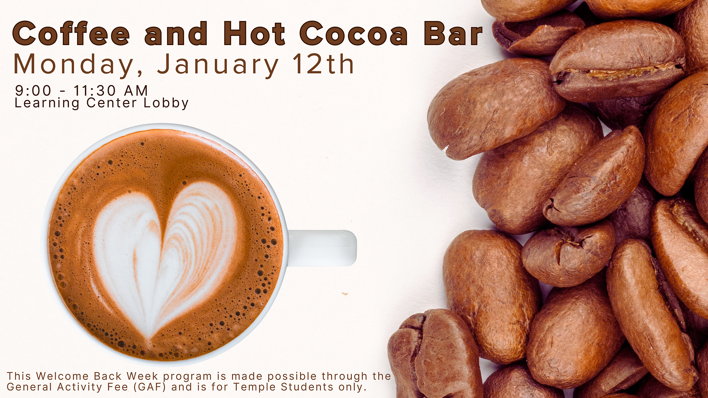 Ambler Welcome Week - Hot Cocoa