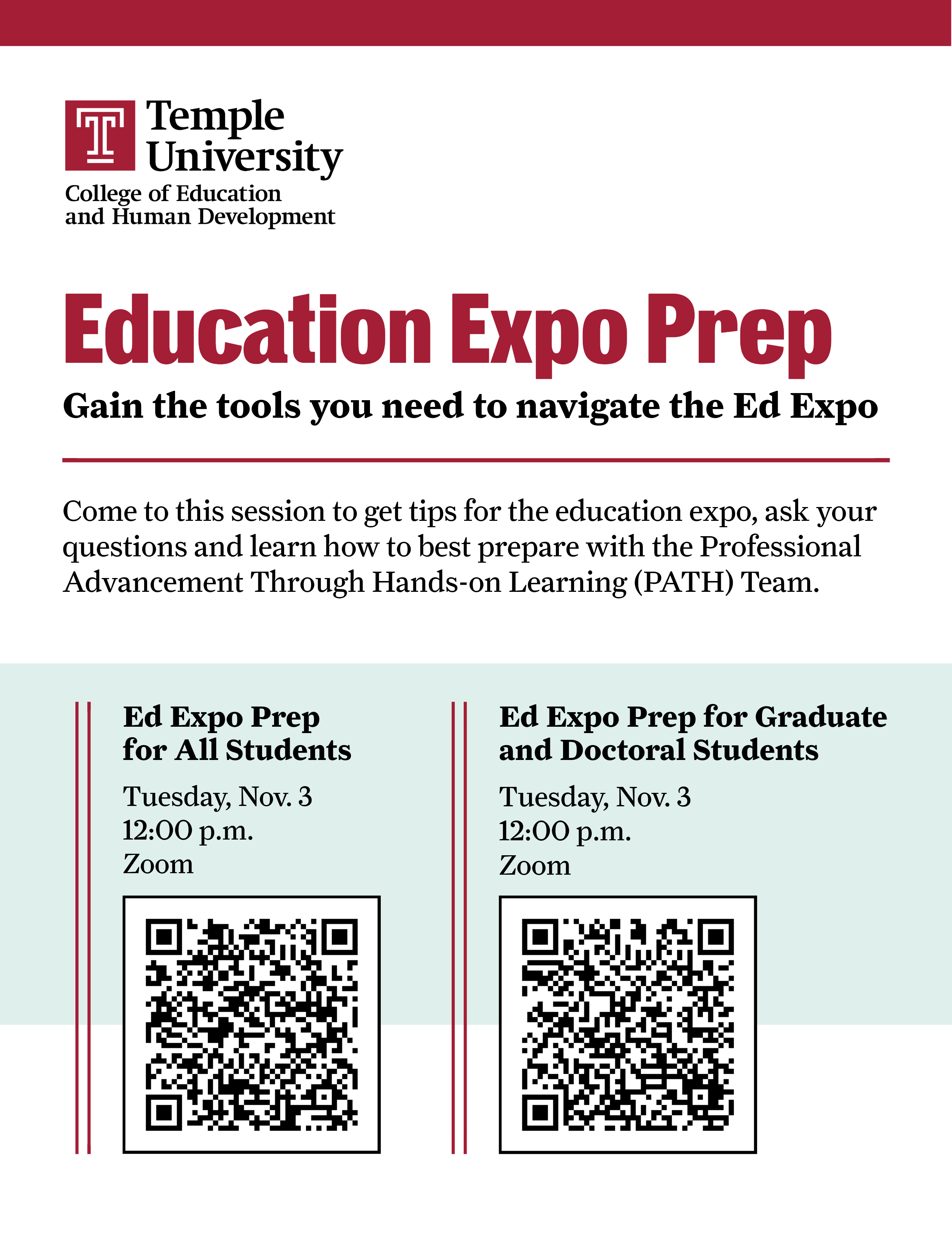Ed Expo Prep for All Students