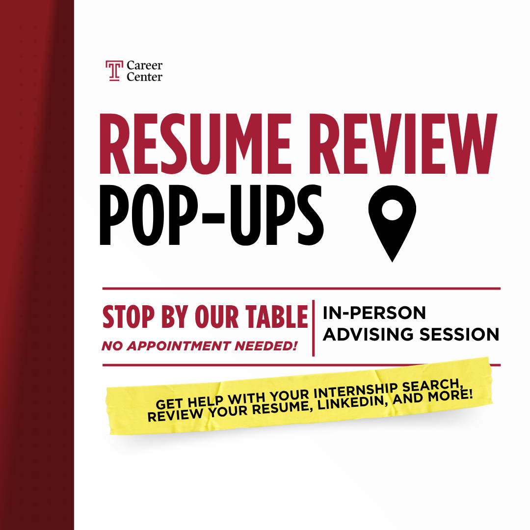 Resume Review Pop-Up