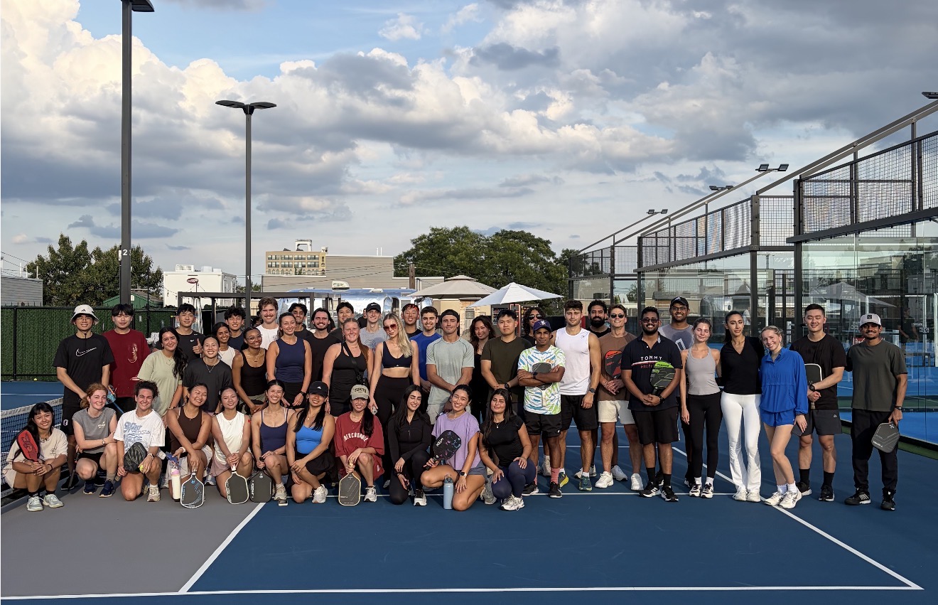 Temple University Kornberg School of Dentistry students gather every Friday afternoon at Viva for pickleball, building friendships and community outside the classroom and clinic.