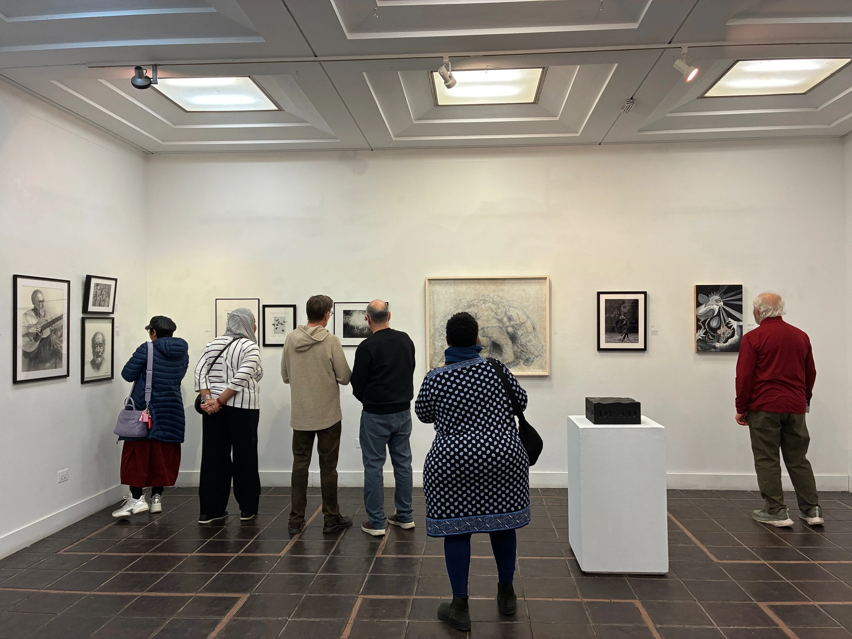 Visitors Browse Artwork at the 2026 Annual Juried Show at Abington Art Center