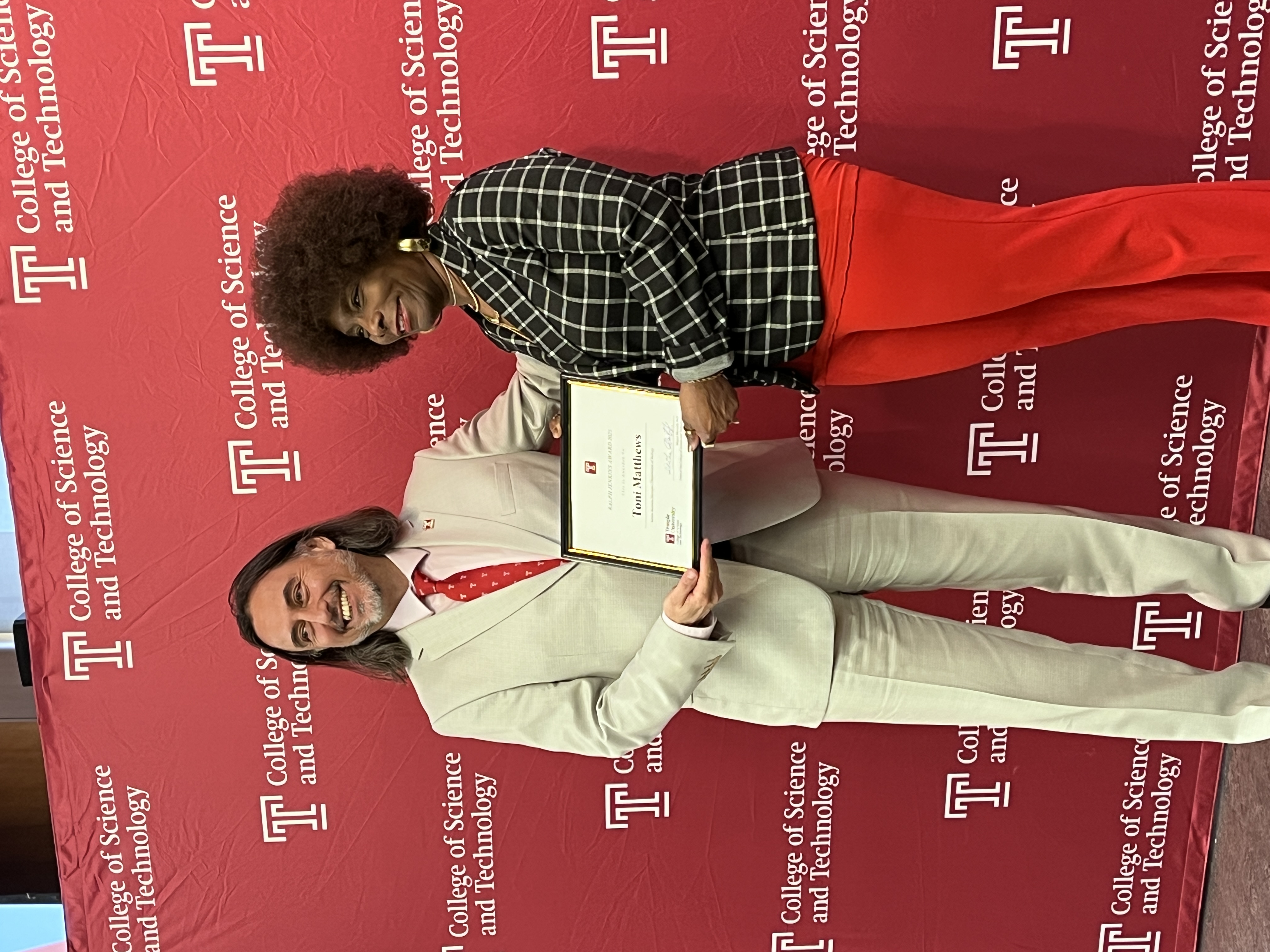 Dean Mostafa and Ralph Jenkins Award winner