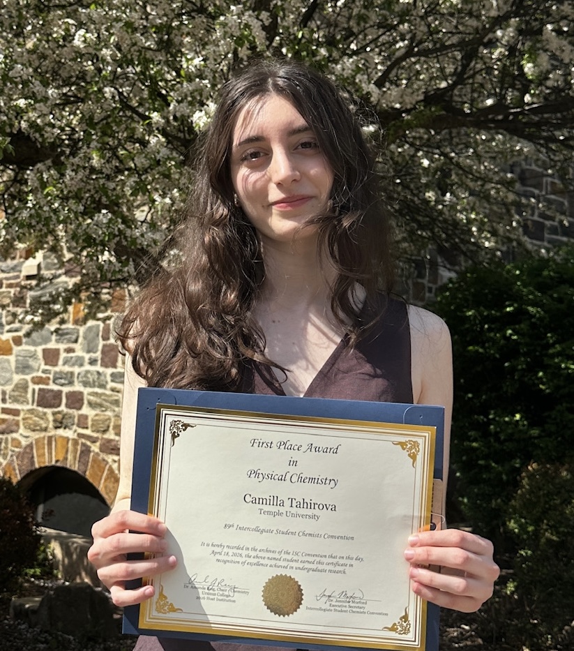Chemistry student Camilla Tahirova