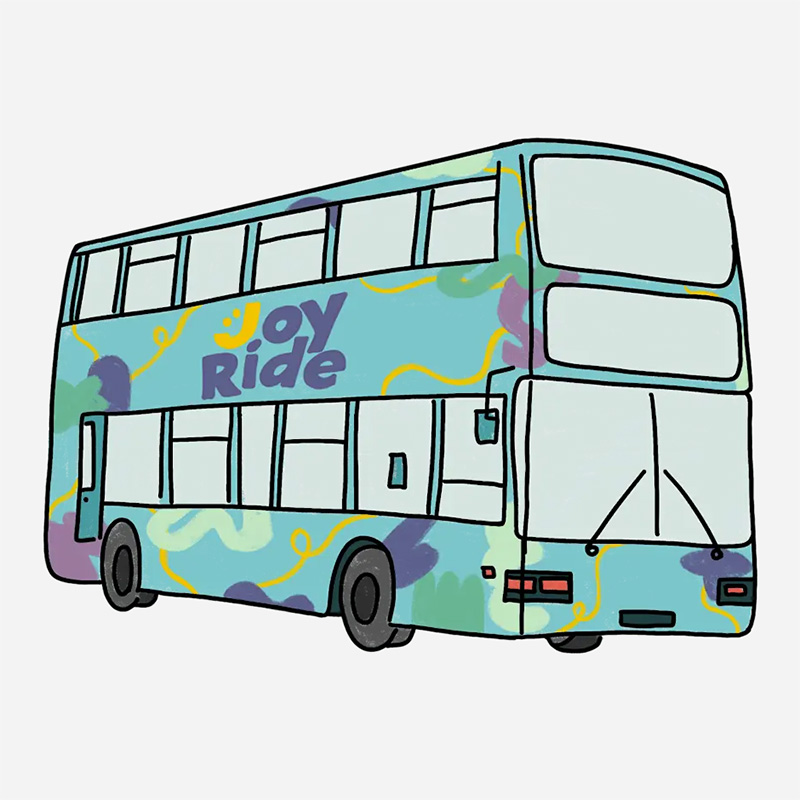 decorative illustration of a bus