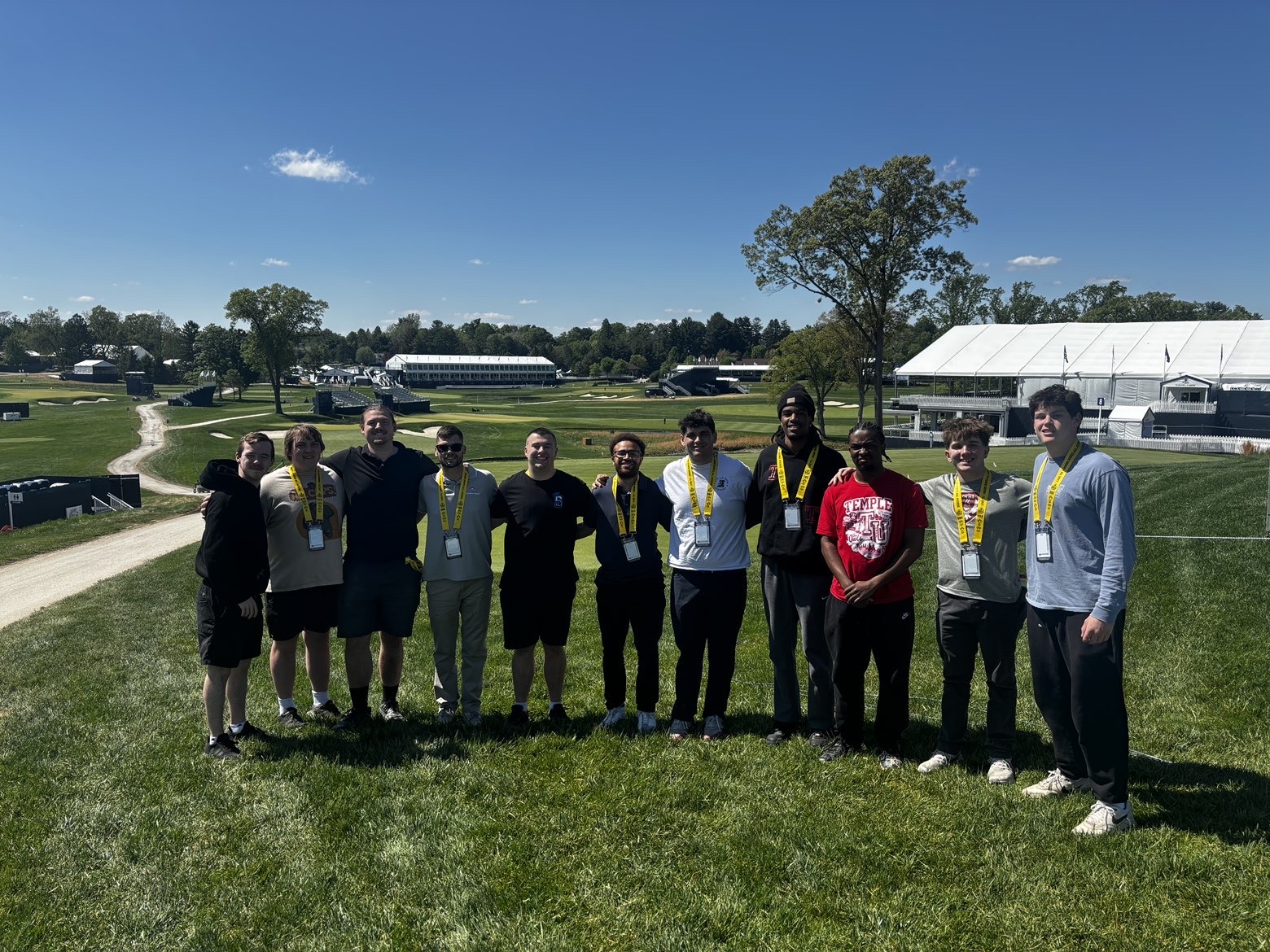 Image of Temple students at the PGA Championship.