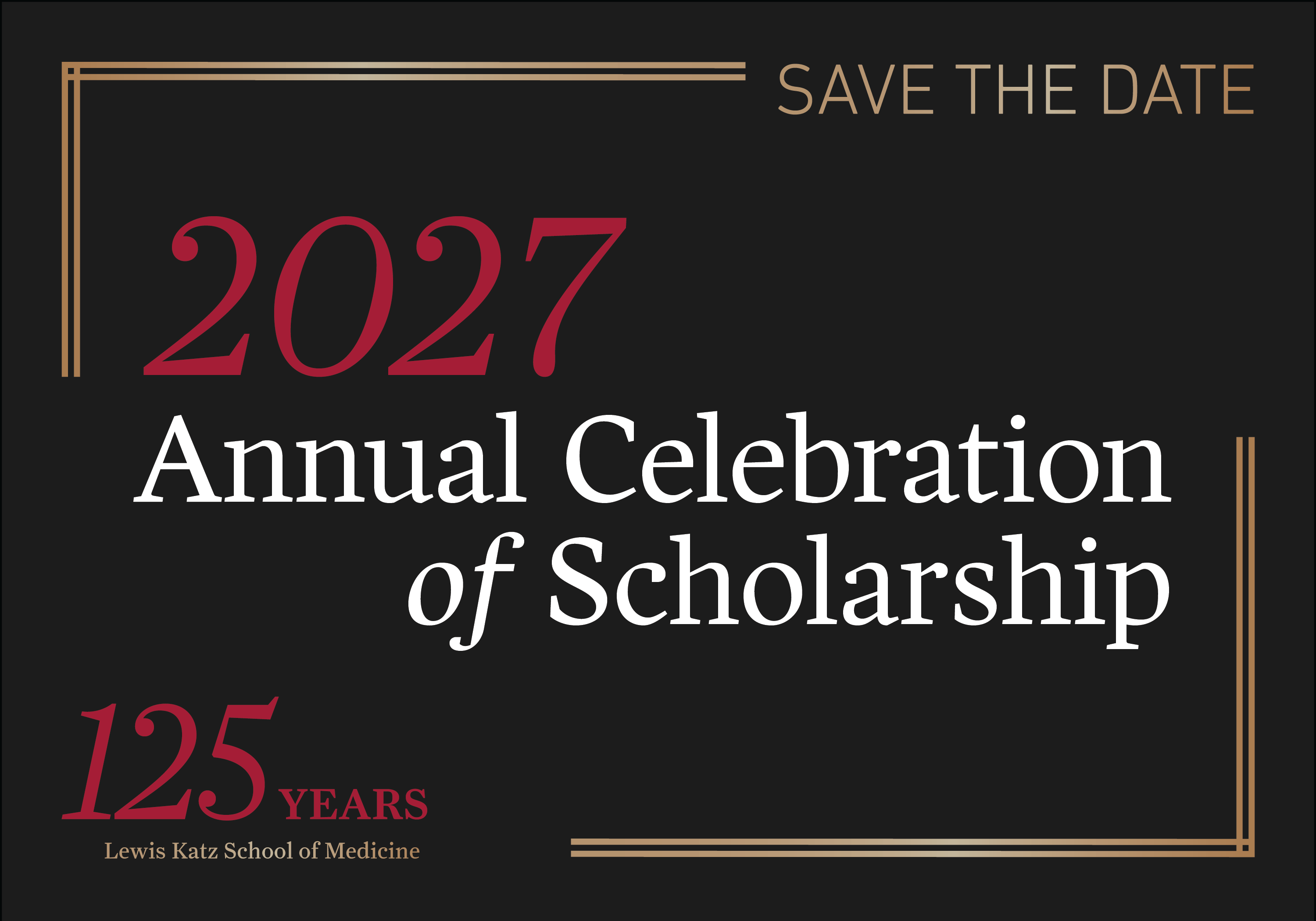 2027 Annual Celebration of Scholarship