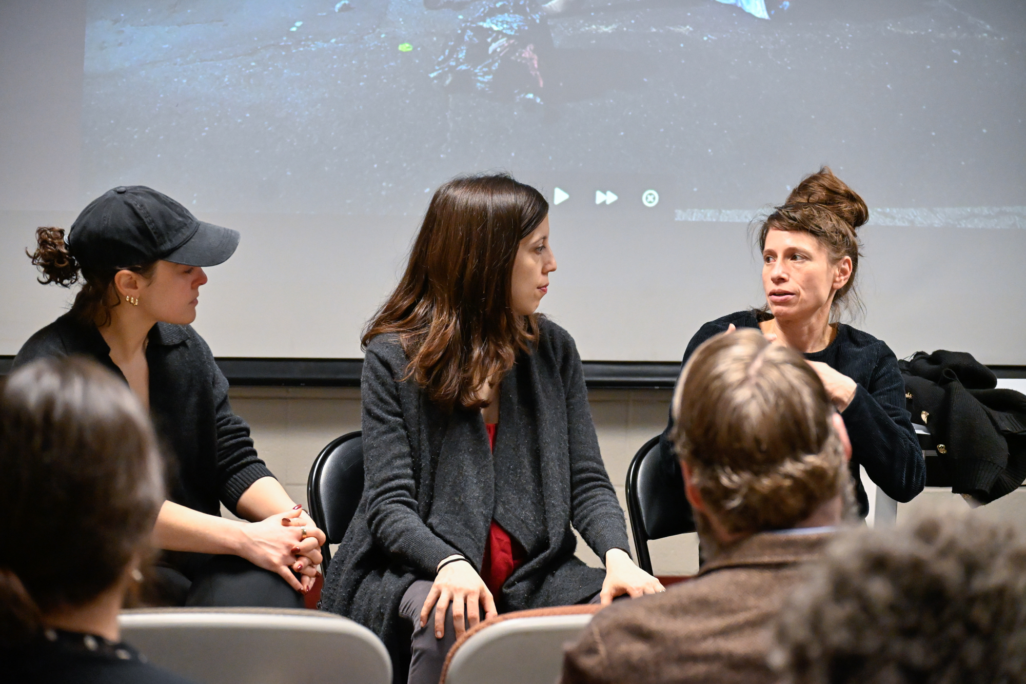 journalists speaking on panel