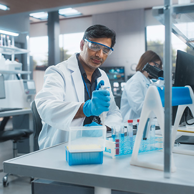 Person working in lab