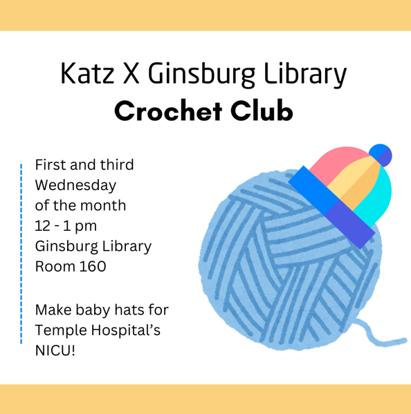 Katz X Ginsburg Library Crochet Club