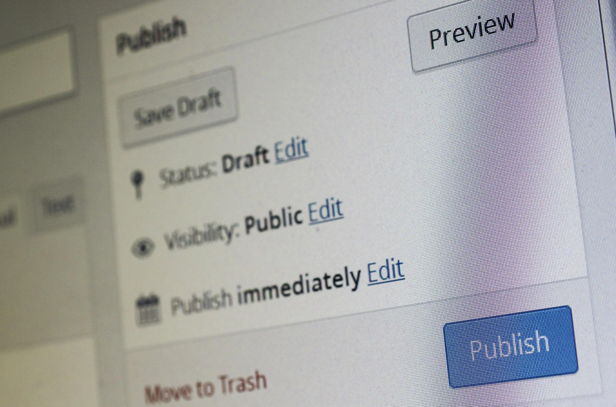 A screenshot of a computer program with Save Draft and Publish buttons
