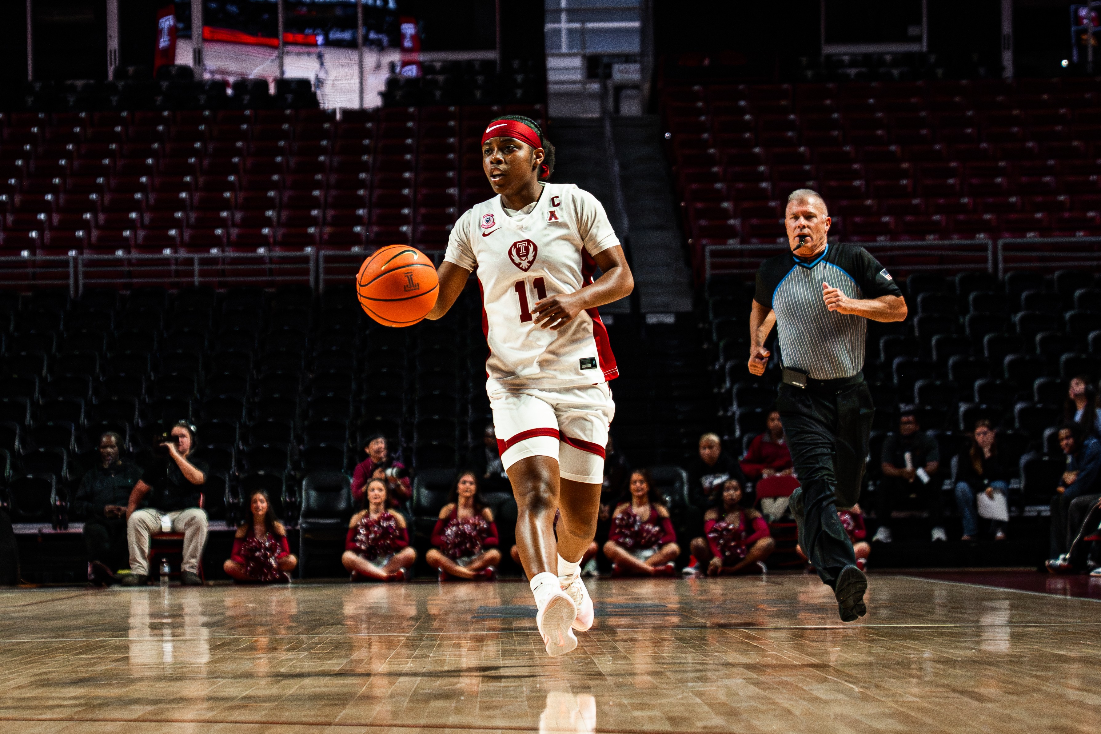 Tristen Taylor on the basketball court