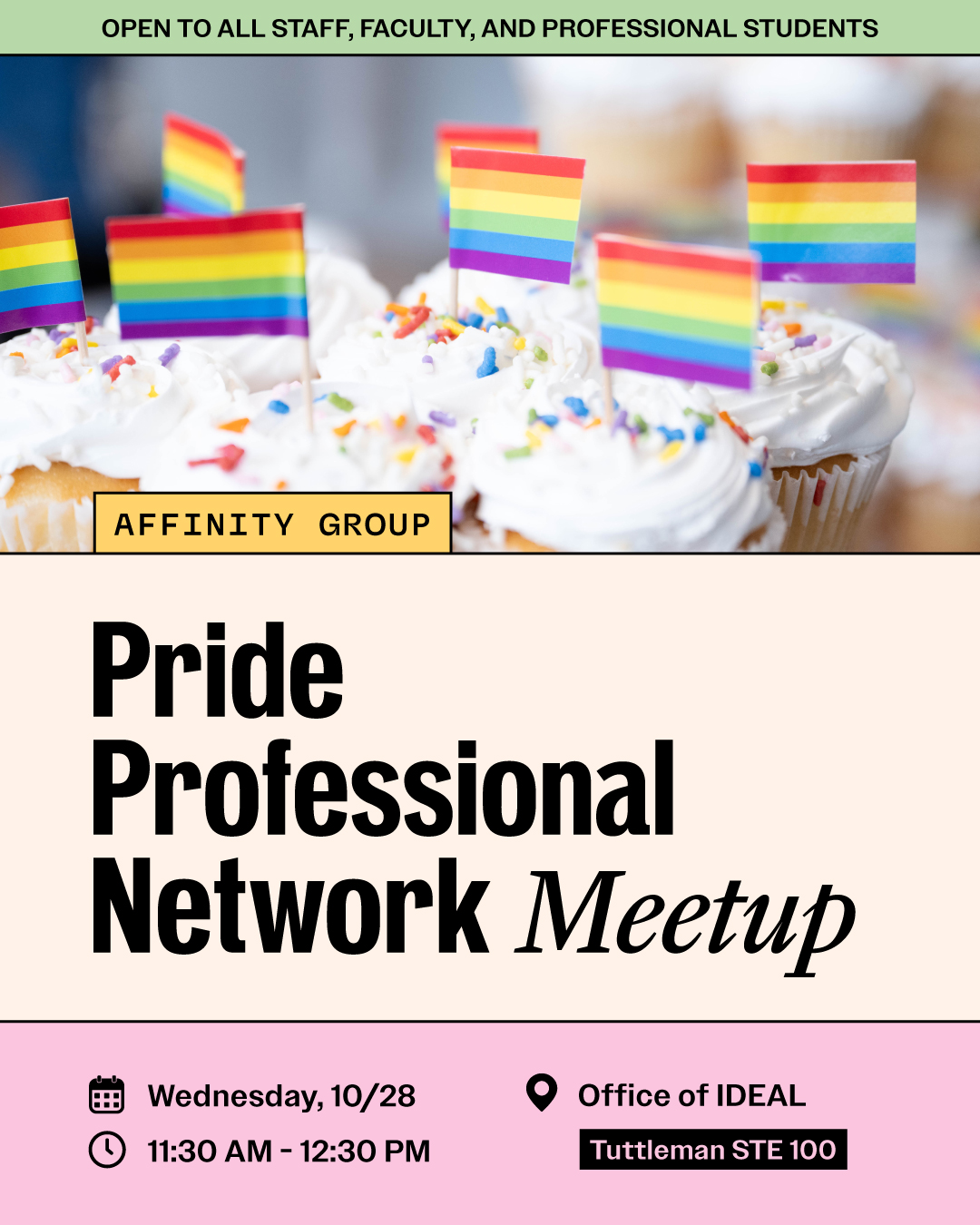 graphic for PPN meetup on October 28, 2026, at 11:30 AM to 12:30 PM at the Office of IDEAL
