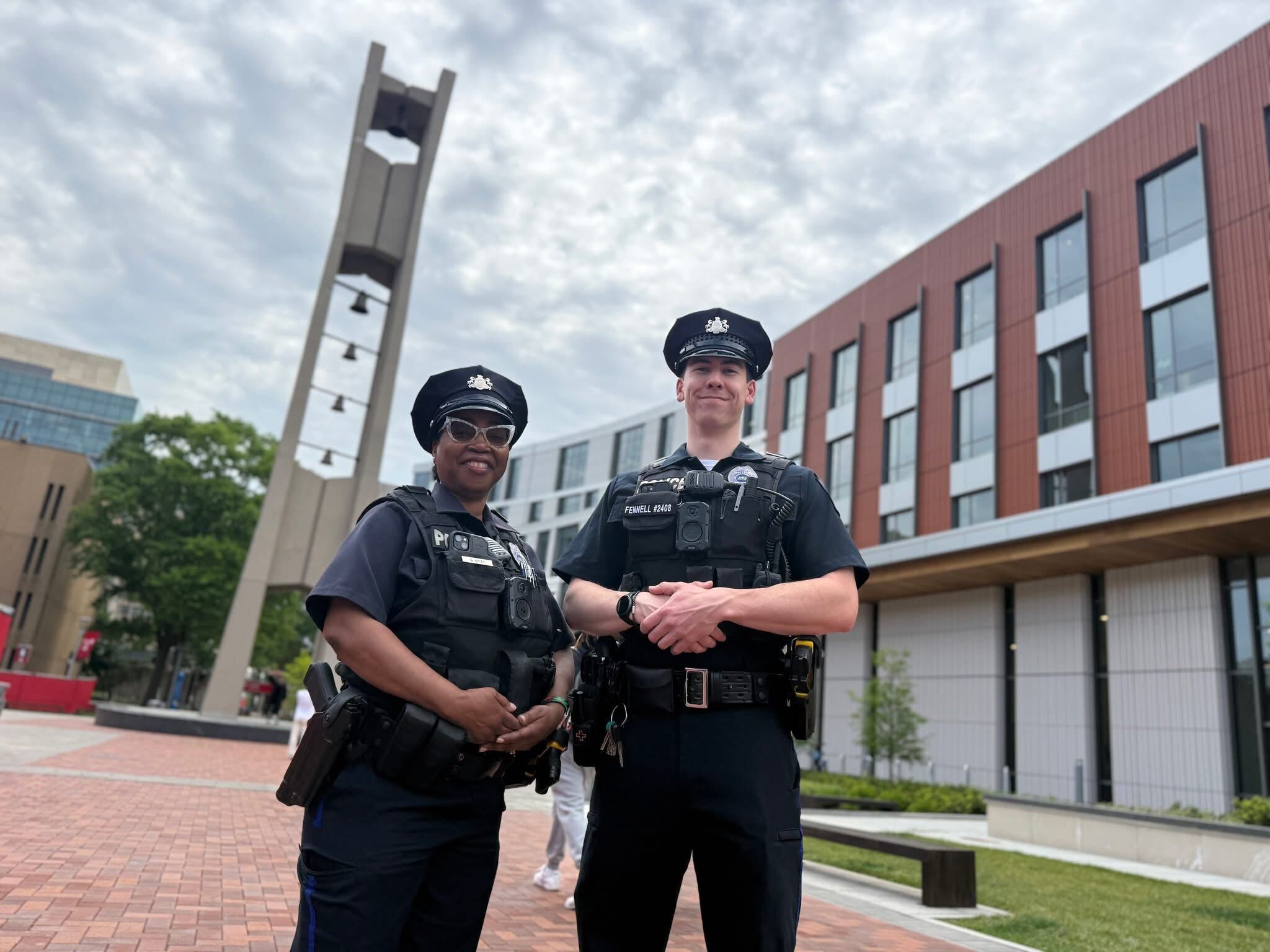 Two Temple Police Officers pictured.