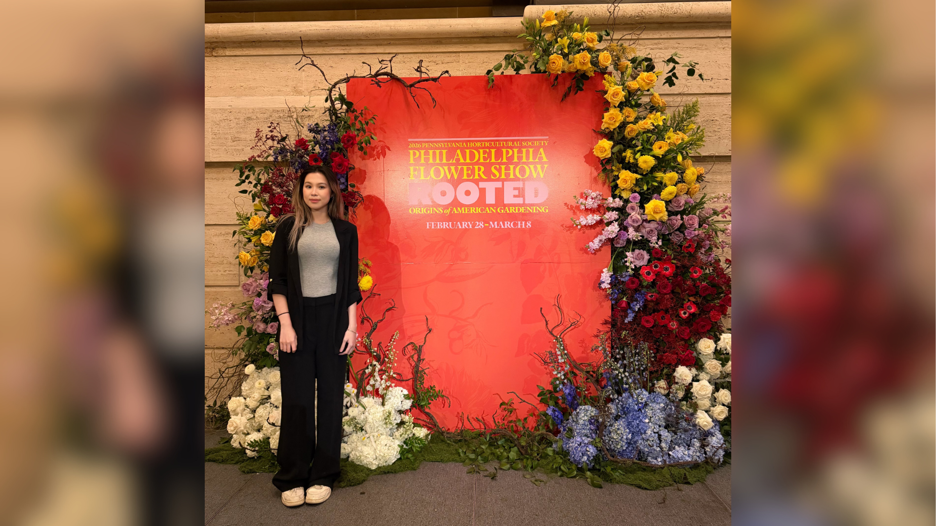 Alice Nguyen at the Philadelphia Flower Show
