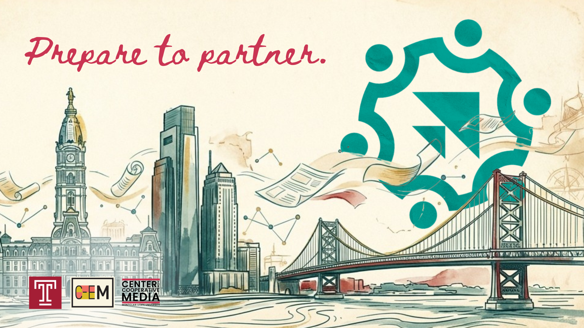 Philadelphia skyline graphic