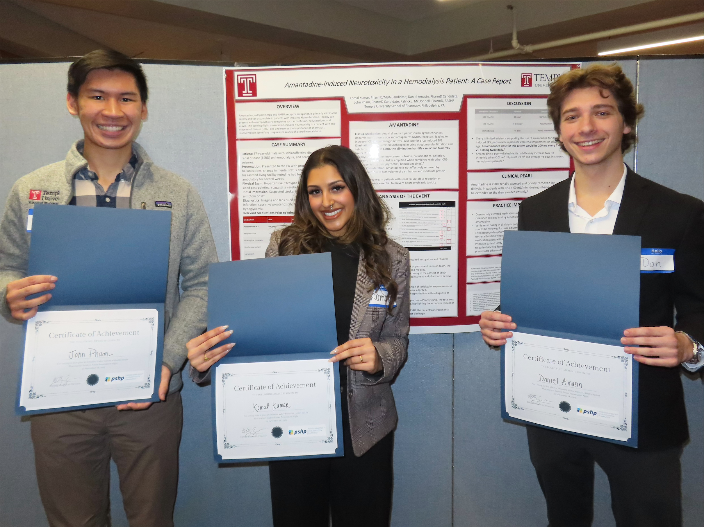 DVSHSP Winners with their poster