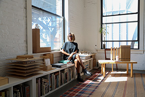 Sara Zewde photographed in a studio.