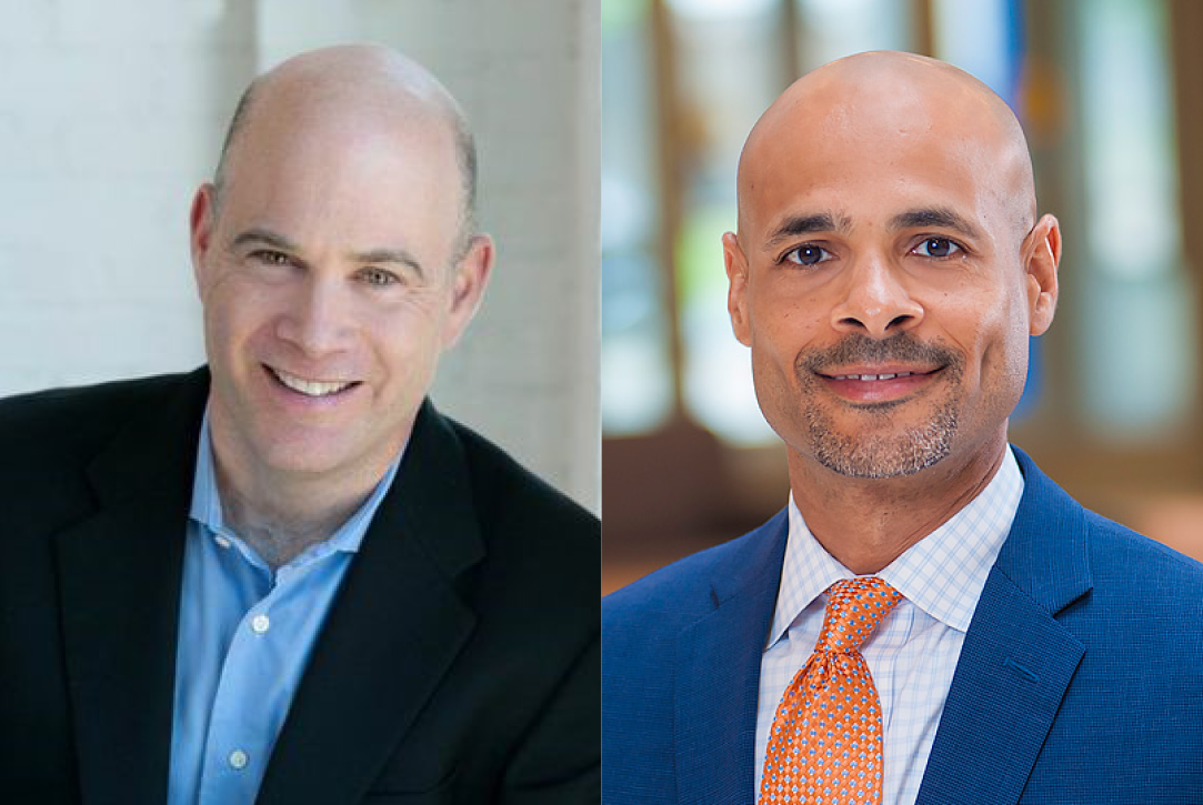 Jim Rooney and Jeremi Duru pictured.