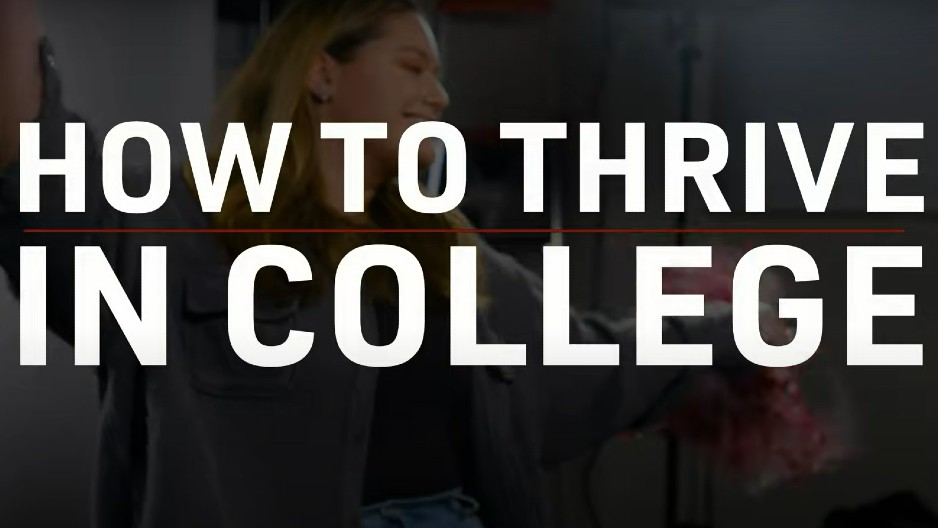 How to thrive in college video still