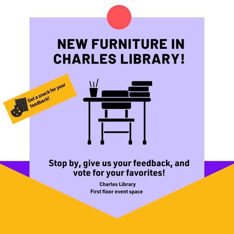 Furniture testing in Charles Library
