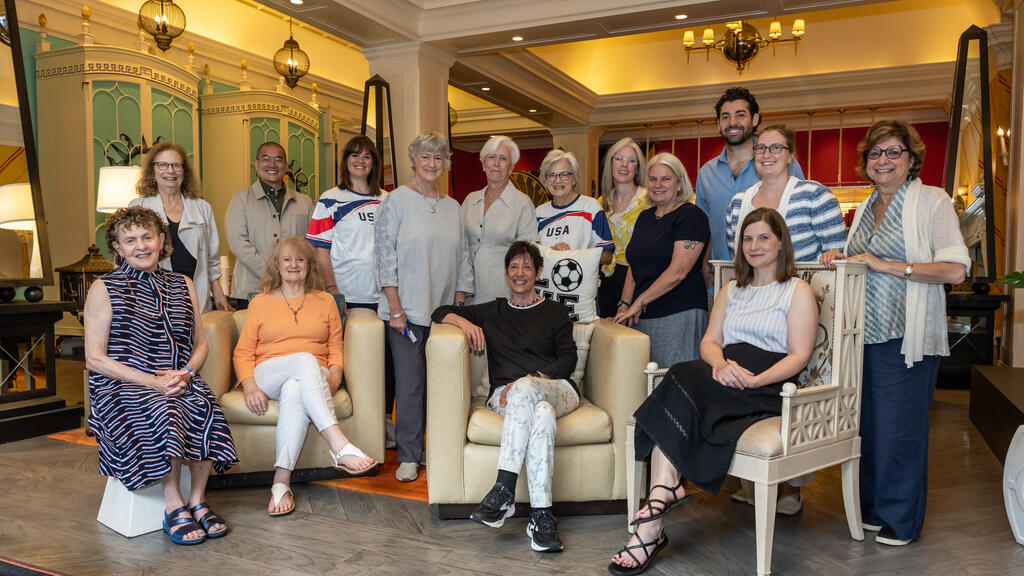 Kathy Hirsh-Pasek, center, and research collaborators are part of a multi-institutional team working alongside educators to study and refine Active Playful Learning for use in elementary classrooms.