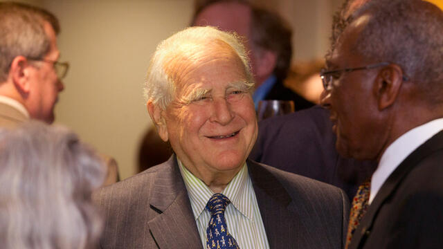 Lew Klein during an event at Temple University.