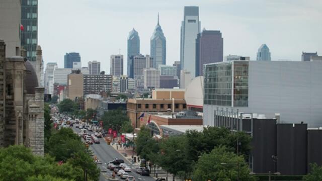 The view of Center City Philadelphia from Temple s Main Campus.