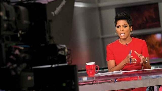 Tamron Hall delivers the news in MSNBC's NewsNation studio
